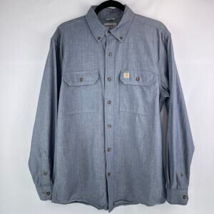 Carhartt Original Fit Chambray Button Down Shirt Size M
